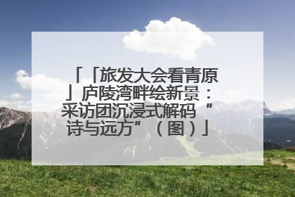「旅发大会看青原」庐陵湾畔绘新景：采访团沉浸式解码“诗与远方”（图）