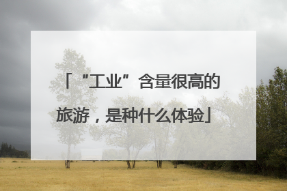 “工业”含量很高的旅游，是种什么体验