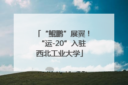 “鲲鹏”展翼！“运-20”入驻西北工业大学