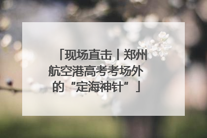 现场直击丨郑州航空港高考考场外的“定海神针”