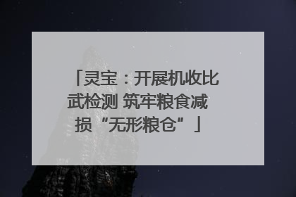 灵宝：开展机收比武检测 筑牢粮食减损“无形粮仓”