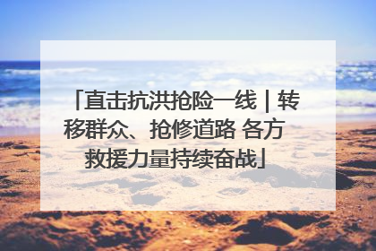直击抗洪抢险一线｜转移群众、抢修道路 各方救援力量持续奋战