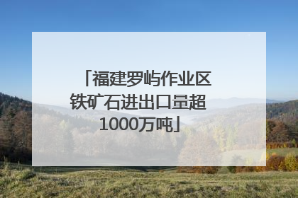 福建罗屿作业区铁矿石进出口量超1000万吨