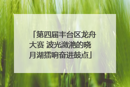 第四届丰台区龙舟大赛 波光潋滟的晓月湖擂响奋进鼓点