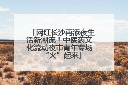 网红长沙再添夜生活新潮流！中医药文化流动夜市青年专场“火”起来