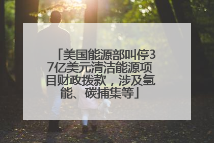 美国能源部叫停37亿美元清洁能源项目财政拨款，涉及氢能、碳捕集等