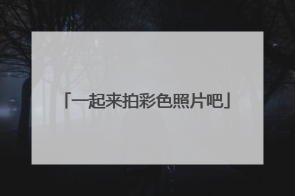 一起来拍彩色照片吧
