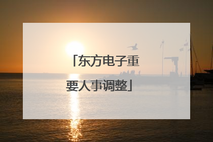 东方电子重要人事调整