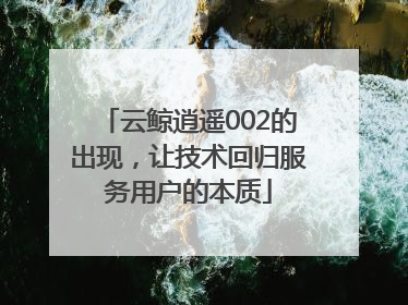 云鲸逍遥002的出现，让技术回归服务用户的本质