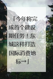 今年将完成首个建设期任务！东城这样打造国际消费地标→