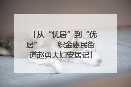 从“忧居”到“优居”——织金惠民街道赵勇夫妇安居记