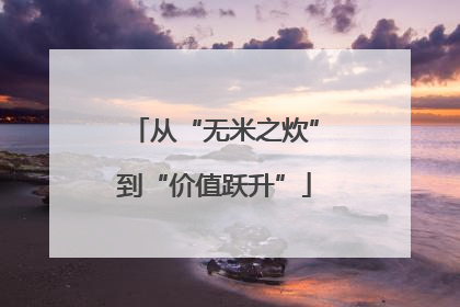 从“无米之炊”到“价值跃升”