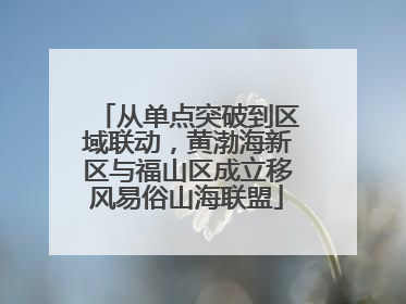 从单点突破到区域联动，黄渤海新区与福山区成立移风易俗山海联盟