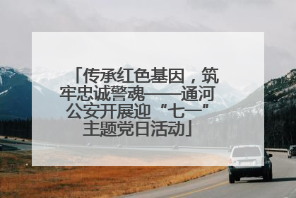 传承红色基因，筑牢忠诚警魂——通河公安开展迎“七一”主题党日活动