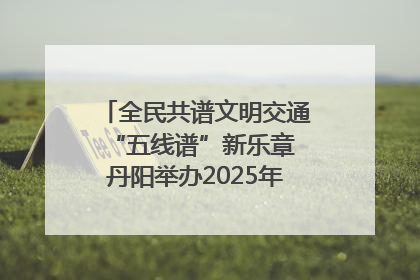 全民共谱文明交通“五线谱”新乐章 丹阳举办2025年“文明交通 同心同行”主题宣传活动