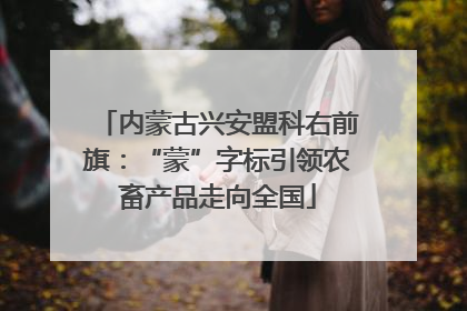 内蒙古兴安盟科右前旗：“蒙”字标引领农畜产品走向全国