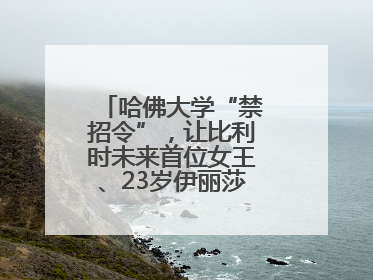 哈佛大学“禁招令”，让比利时未来首位女王、23岁伊丽莎白公主难毕业