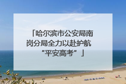 哈尔滨市公安局南岗分局全力以赴护航“平安高考”