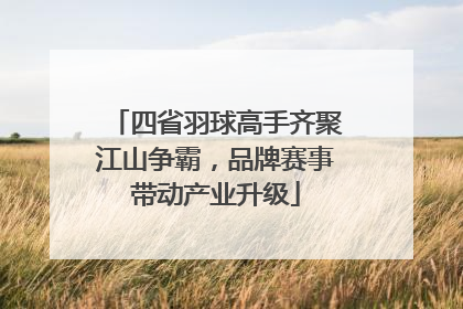 四省羽球高手齐聚江山争霸，品牌赛事带动产业升级