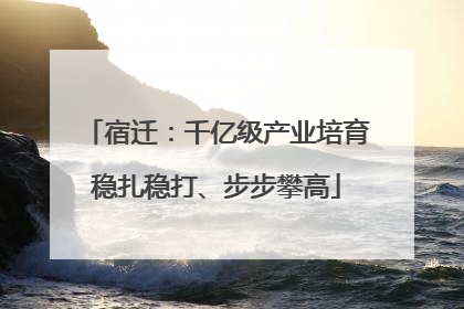 宿迁：千亿级产业培育稳扎稳打、步步攀高