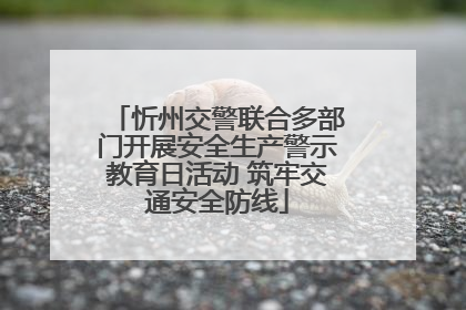 忻州交警联合多部门开展安全生产警示教育日活动 筑牢交通安全防线