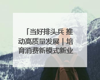 当好排头兵 推动高质量发展｜培育消费新模式新业态 释放经济增长新动能