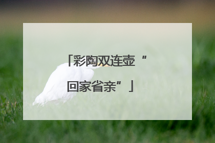 彩陶双连壶“回家省亲”
