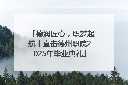 德润匠心，职梦起航丨直击德州职院2025年毕业典礼