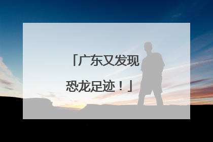 广东又发现恐龙足迹！