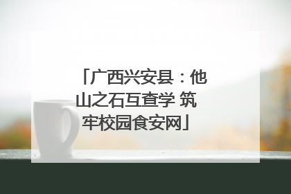 广西兴安县：他山之石互查学 筑牢校园食安网