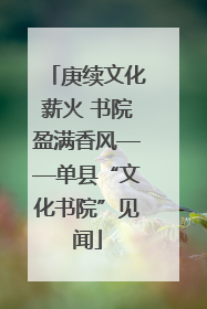 庚续文化薪火 书院盈满香风——单县“文化书院”见闻