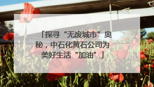 探寻“无废城市”奥秘，中石化黄石公司为美好生活“加油”