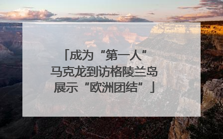 成为“第一人” 马克龙到访格陵兰岛展示“欧洲团结”