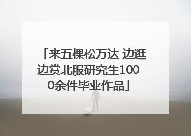 来五棵松万达 边逛边赏北服研究生1000余件毕业作品
