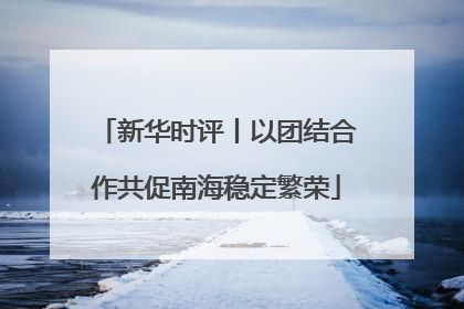 新华时评丨以团结合作共促南海稳定繁荣