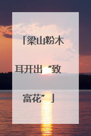 梁山粉木耳开出“致富花”