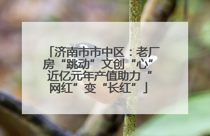 济南市市中区：老厂房“跳动”文创“心” 近亿元年产值助力“网红”变“长红”