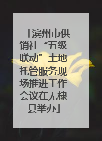 滨州市供销社“五级联动”土地托管服务现场推进工作会议在无棣县举办