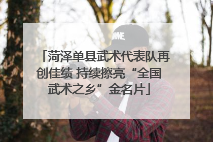菏泽单县武术代表队再创佳绩 持续擦亮“全国武术之乡”金名片
