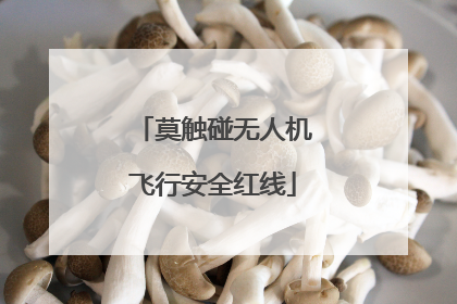 莫触碰无人机飞行安全红线