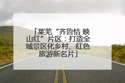 莱芜“齐鲁情 映山红”片区：打造全域景区化乡村、红色旅游新名片