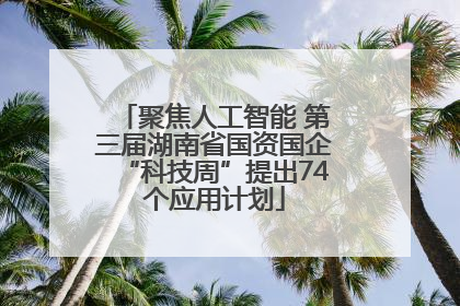 聚焦人工智能 第三届湖南省国资国企“科技周”提出74个应用计划