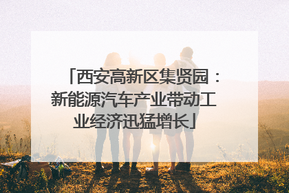 西安高新区集贤园：新能源汽车产业带动工业经济迅猛增长