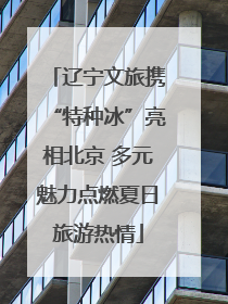 辽宁文旅携“特种冰”亮相北京 多元魅力点燃夏日旅游热情