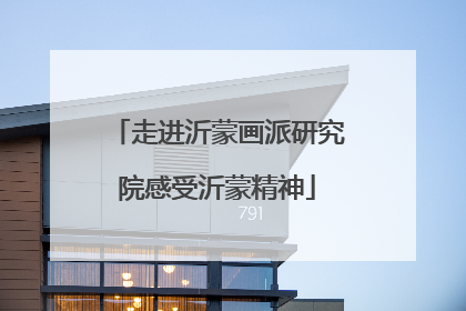 走进沂蒙画派研究院感受沂蒙精神