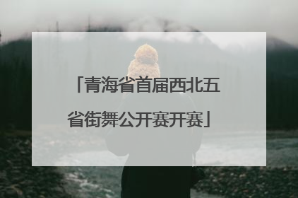 青海省首届西北五省街舞公开赛开赛