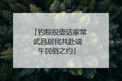 钓粽投壶话家常 武昌居民共赴端午民俗之约