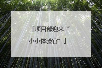 项目部迎来“小小体验官”