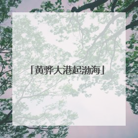 黄骅大港起渤海