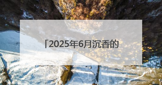 2025年6月沉香的目前价位市场分析报告